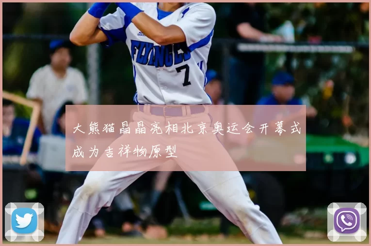 大熊猫晶晶亮相北京奥运会开幕式成为吉祥物原型