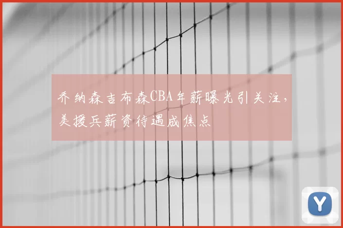 乔纳森吉布森CBA年薪曝光引关注,美援兵薪资待遇成焦点